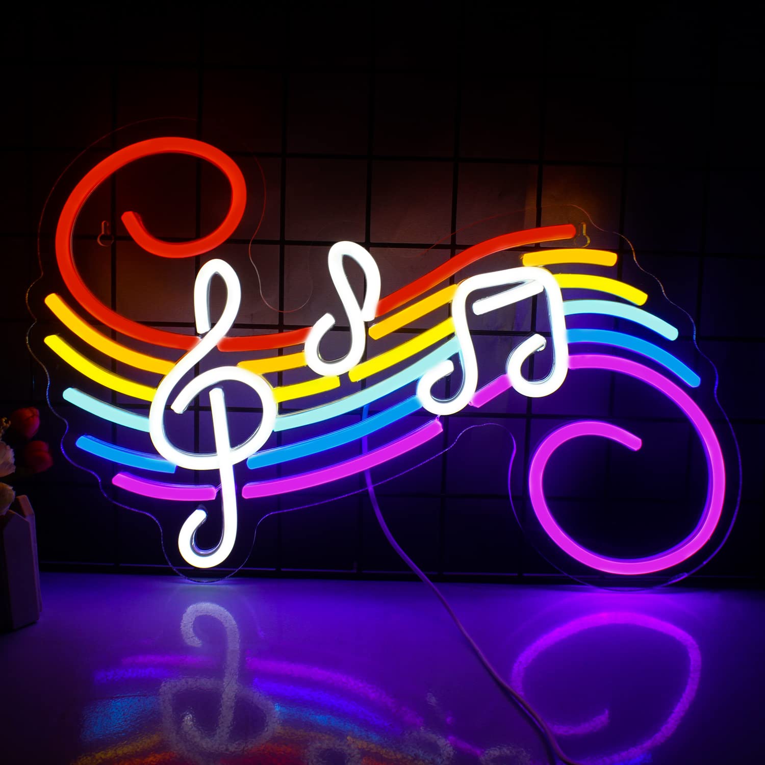 Lighting Decoration Wedding - Müzik Notları Neon Tabela Özelleştirilebilir Renkli