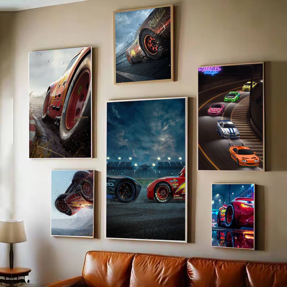 Lighting Mcqueen Decor - Arabalar 3 Film Yıldırım McQueen Posteri