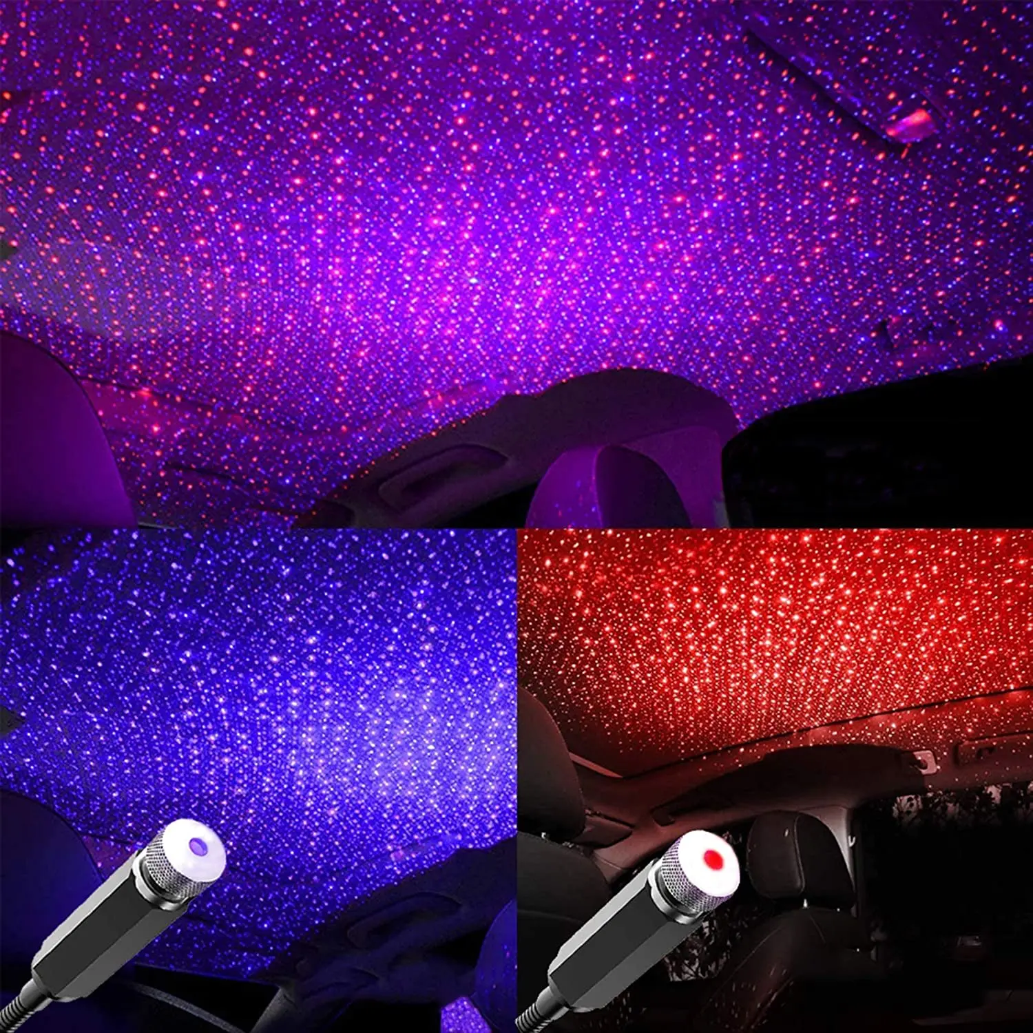 Star Projector Night - Romantik LED Yıldızlı Gökyüzü Gece Lambası