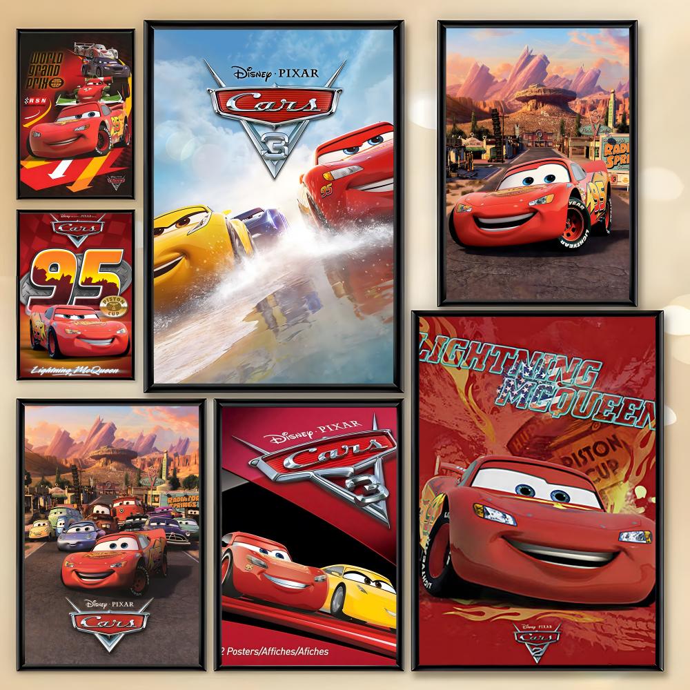 Lighting Mcqueen Decor - Disney Arabaları Şimşek McQueen Posteri HD