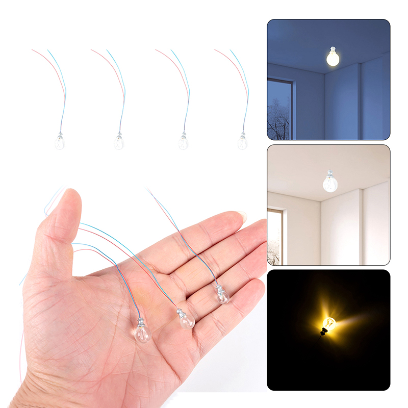 Lighting Metal Wall Decor - Sıcak Beyaz Model Sokak Lambası 1:87