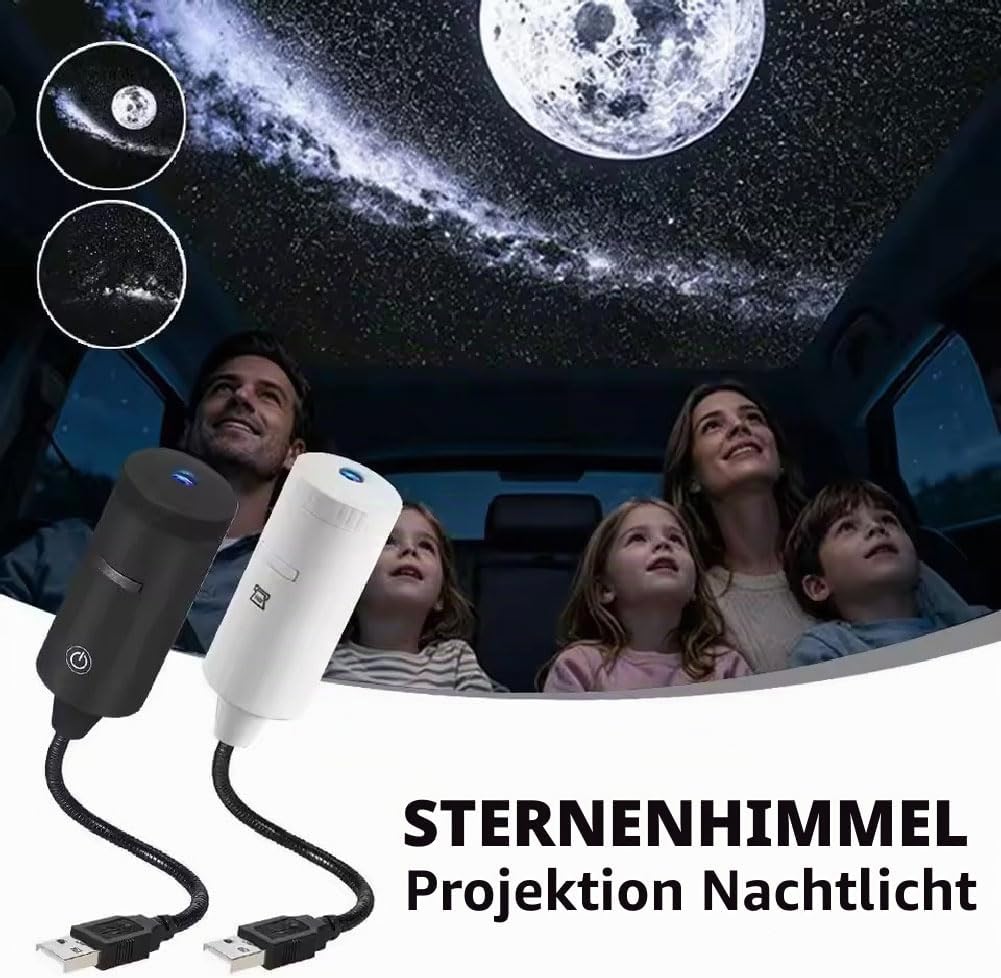 Star Projector Night - Taşınabilir Gece Lambası Tak ve Çalıştır