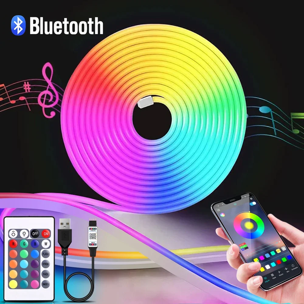 Lighting Design Decor - 1-5m RGB LED Neon Şerit Işık