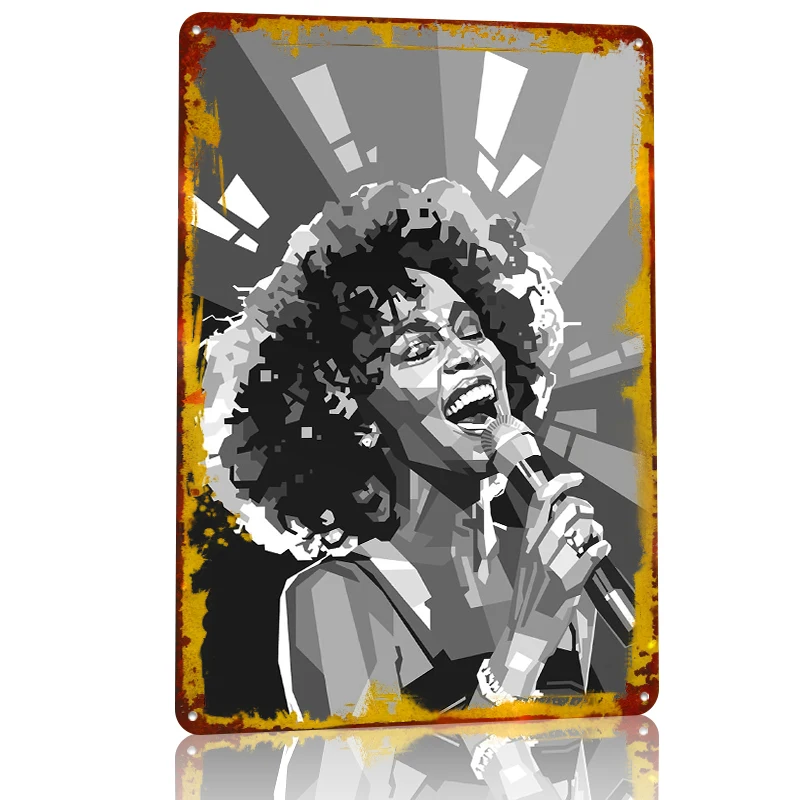Whitney Houston Pop Art Portre - Lighting Decor Houston incelemesi ve fiyatı