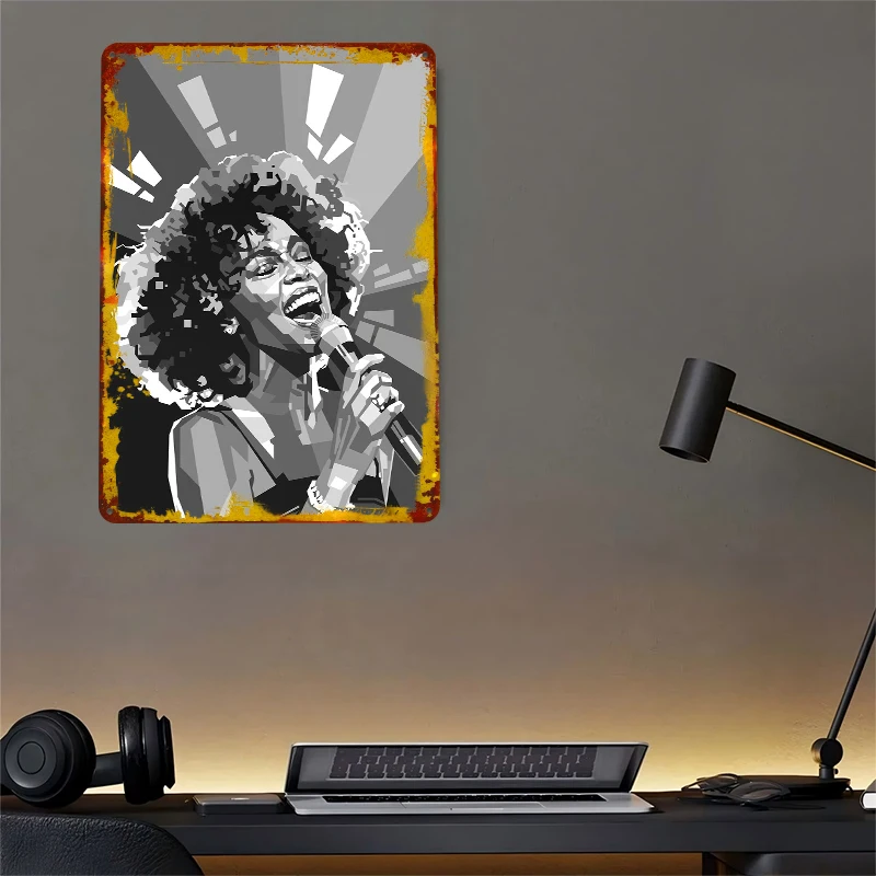 Whitney Houston Pop Art Portre - Lighting Decor Houston incelemesi ve fiyatı