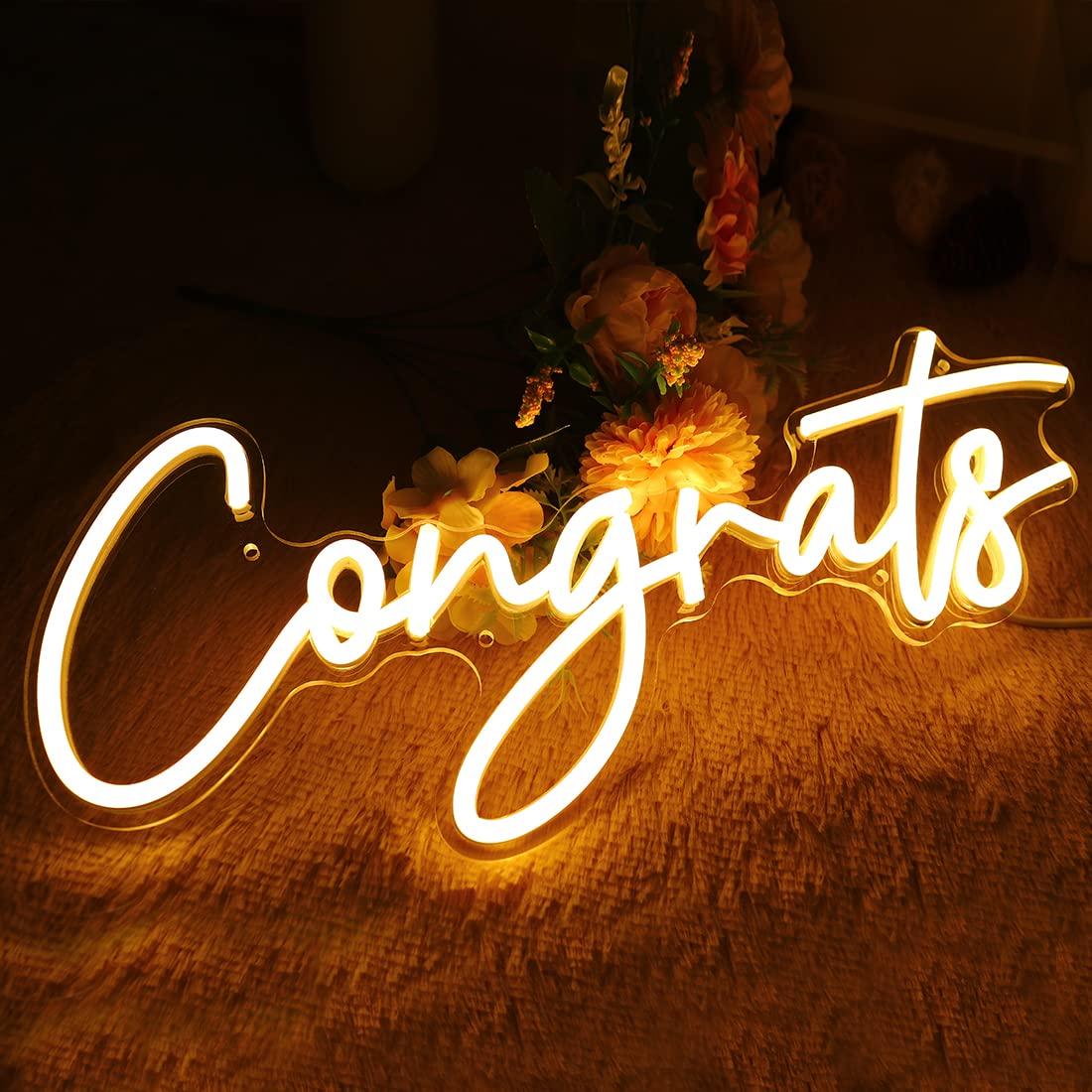 Tebrikler Neon Burcu USB Kısıl - Lighting Decoration Wedding incelemesi ve fiyatı