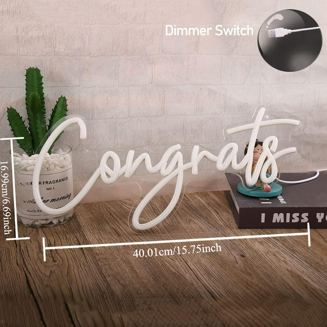 Tebrikler Neon Burcu USB Kısıl - Lighting Decoration Wedding incelemesi ve fiyatı