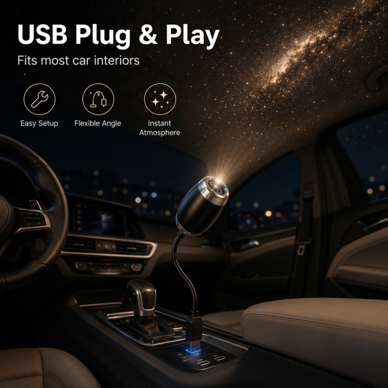 USB Araba Yıldız Projektör Işı - Star Projector Night incelemesi ve fiyatı