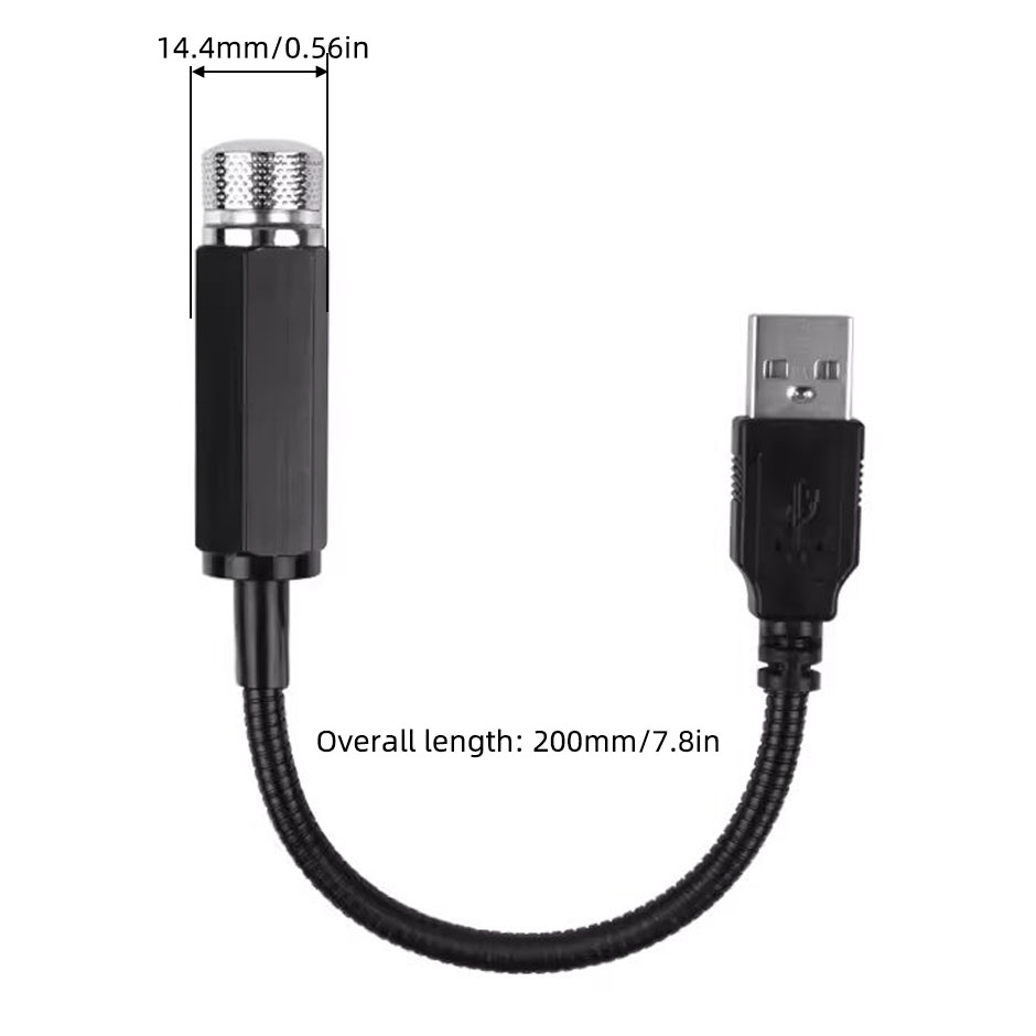 5V USB Mini Araba LED Yıldızlı - Star Projector Night incelemesi ve fiyatı