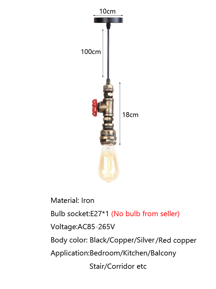 Retro Loft Endüstriyel Su Boru - Lighting Metal Wall Decor incelemesi ve fiyatı