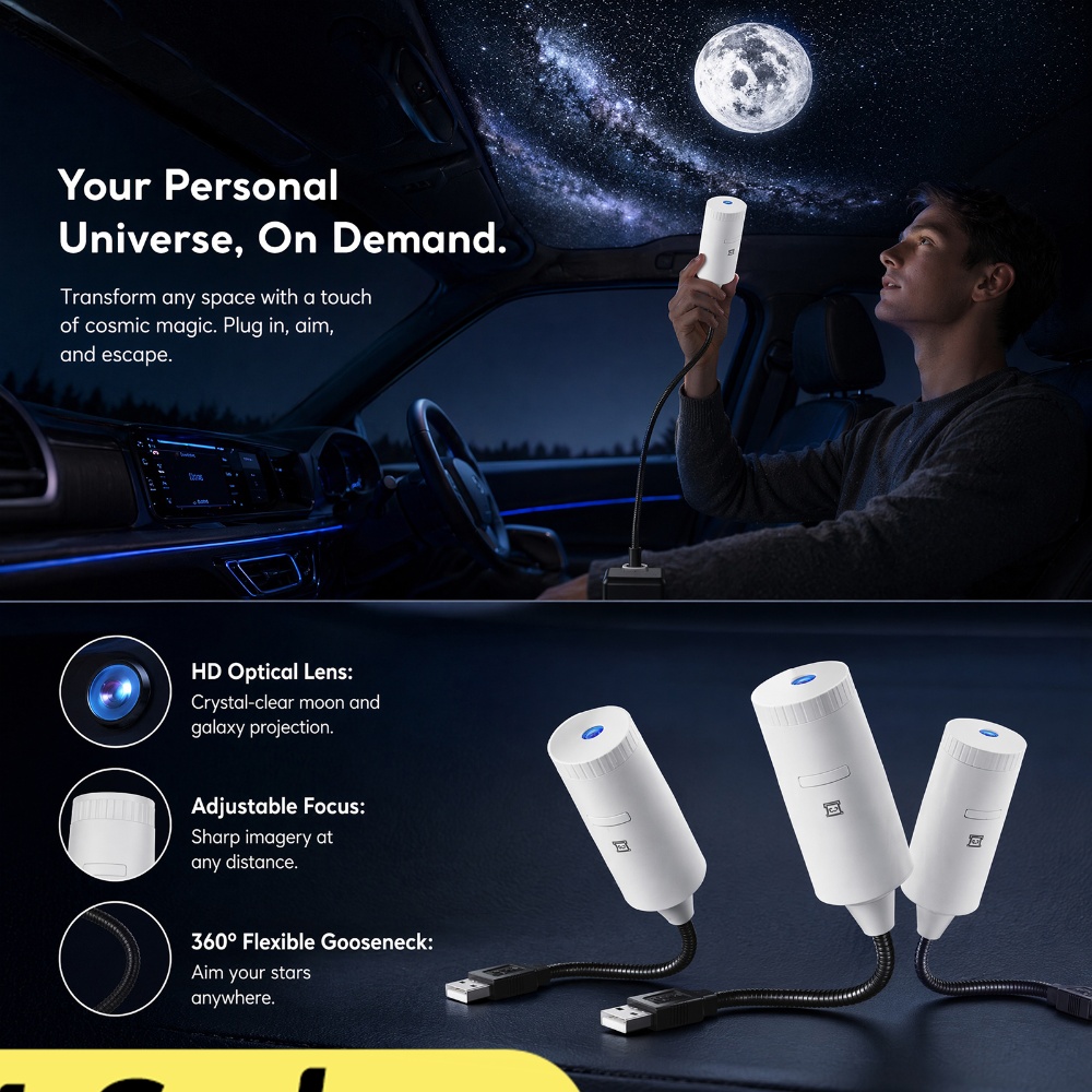 Mini Galaksi Yıldız Projektörü - Star Projector Night incelemesi ve fiyatı