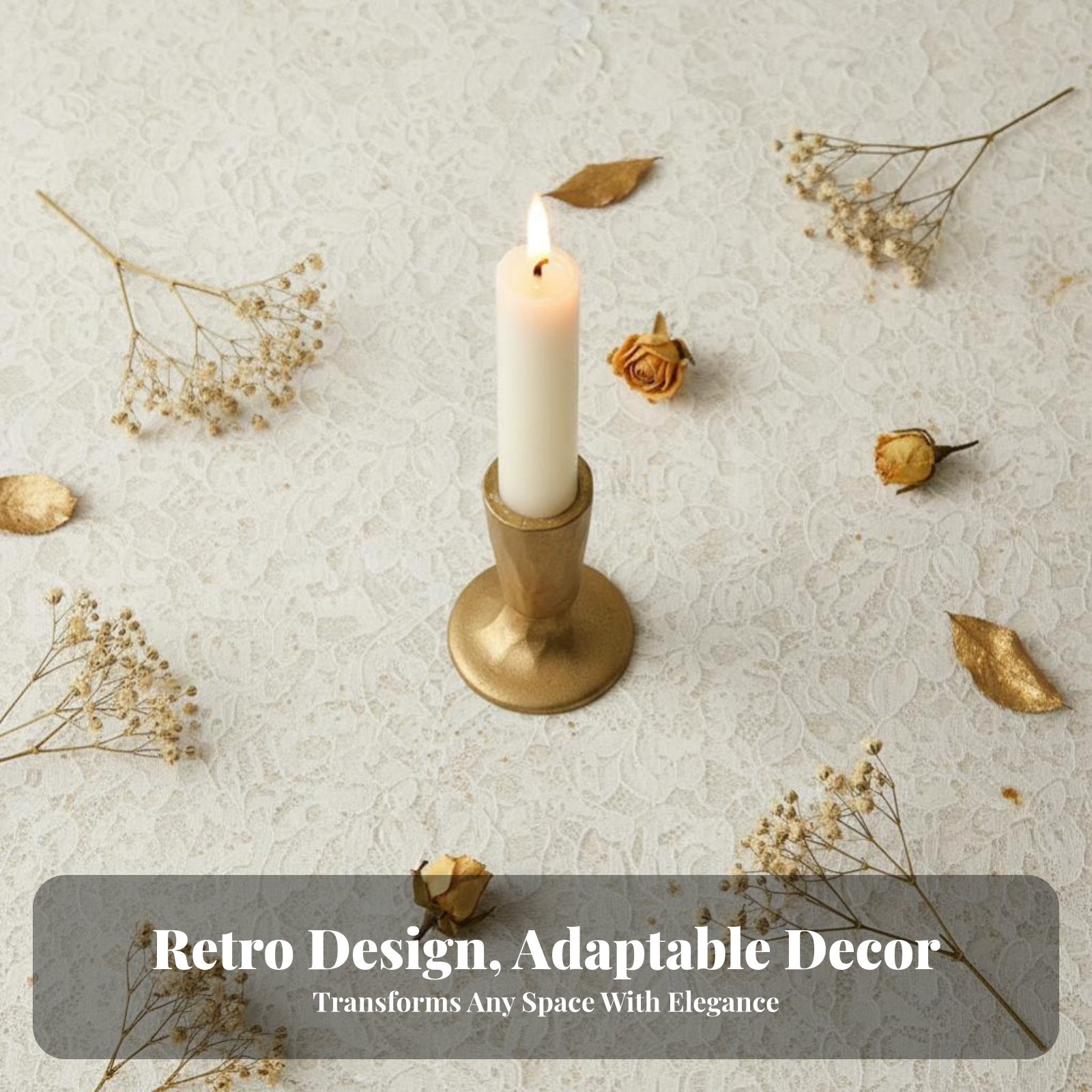 Altın Döküm Demir Mumluk, Retr - Lighting Design Decor incelemesi ve fiyatı