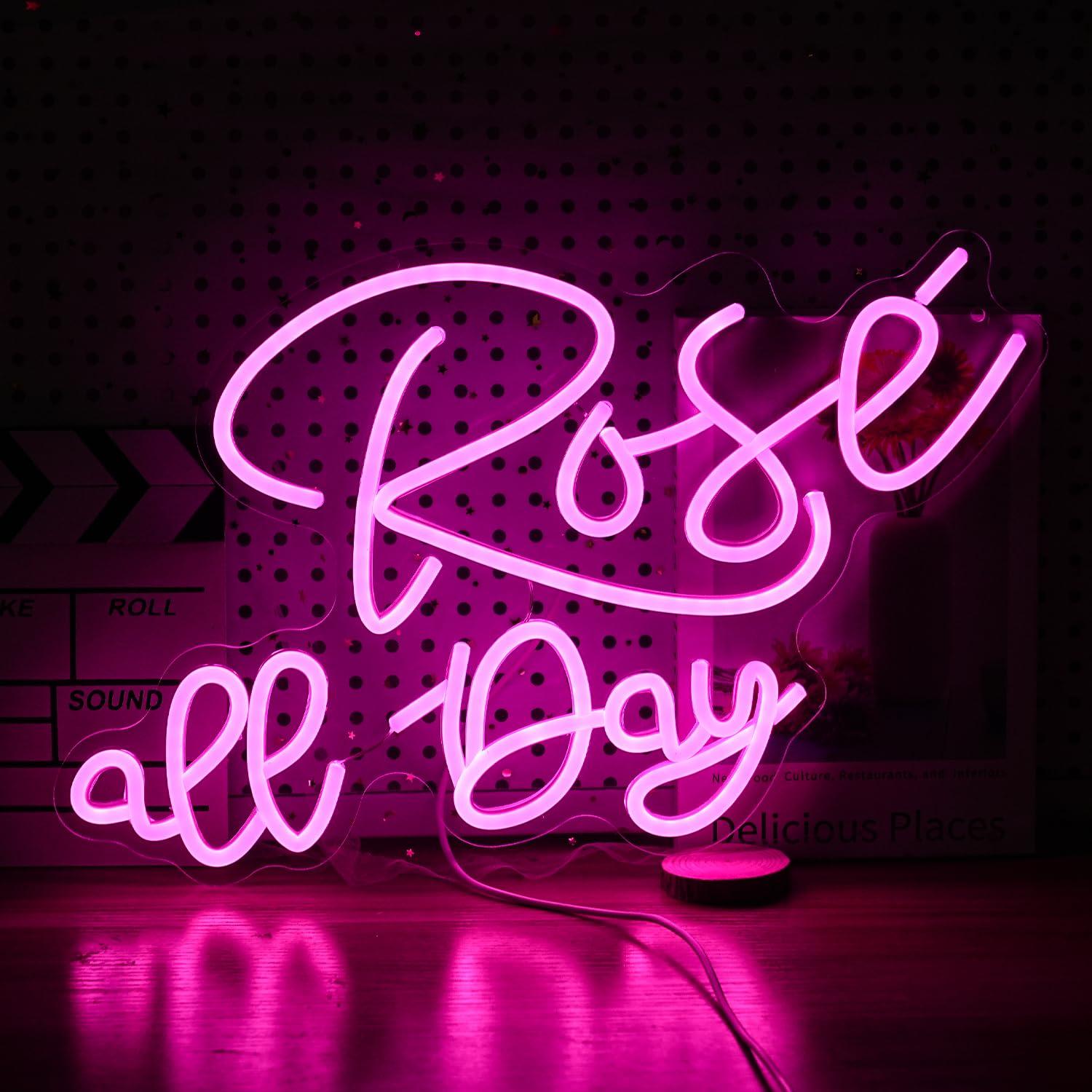 Gül Tüm Gün Neon Işık İşareti  - Lighting Decoration Wedding incelemesi ve fiyatı