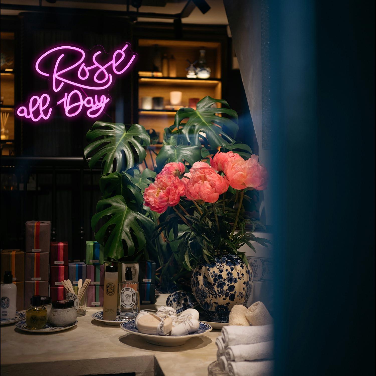 Gül Tüm Gün Neon Işık İşareti  - Lighting Decoration Wedding incelemesi ve fiyatı